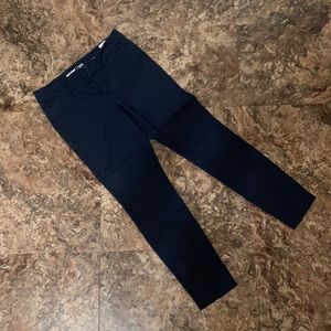 Navy ankle length work pants